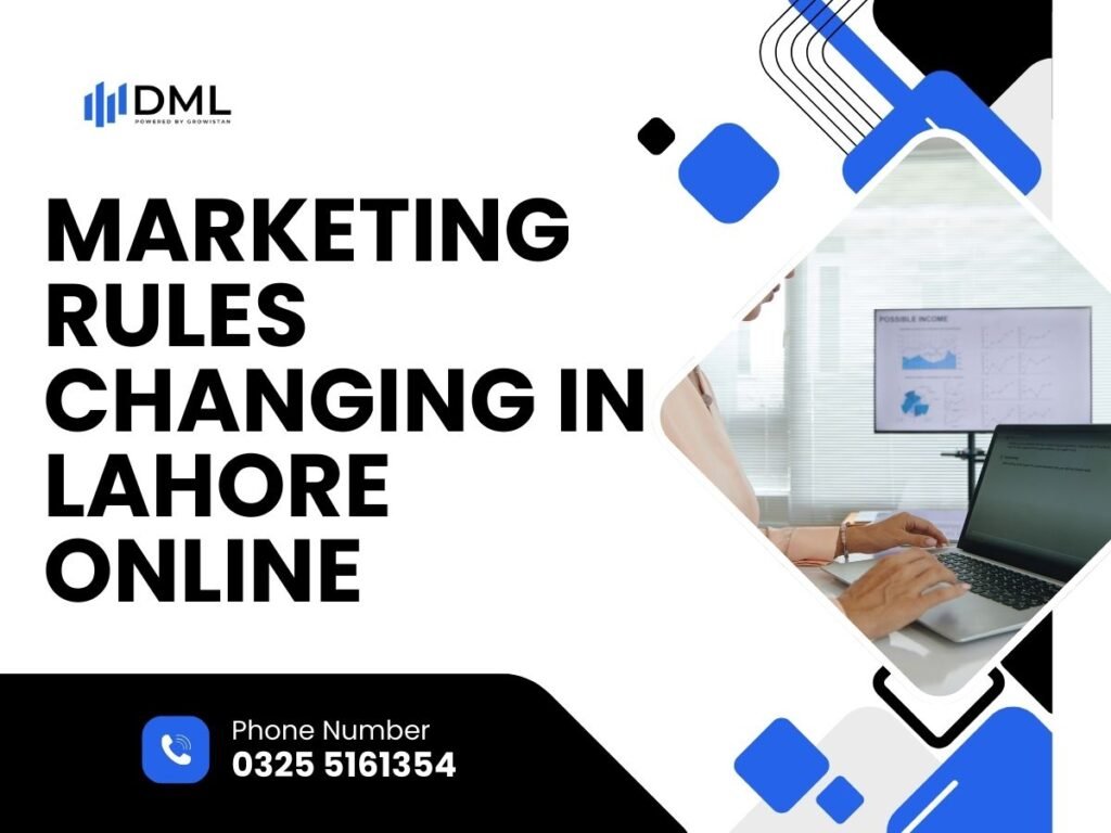 Marketing Rules Changing in Lahore Online