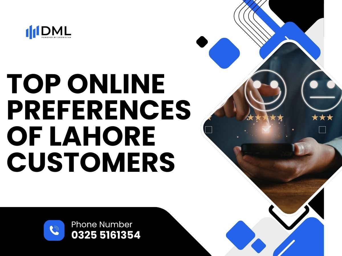 Top Online Preferences of Lahore Customers